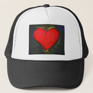 Geschilderde hark trucker pet