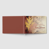 Geschilderde herfstbladeren Viering van het levens Gastenboek (Volledig)