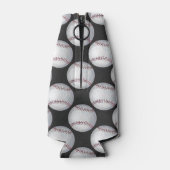 Geschilderde honkbalpatroon flesjeskoeler (Achterkant)