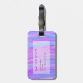 Geschilderde kleuren gepersonaliseerd Bagagelabel (Achterkant verticaal)