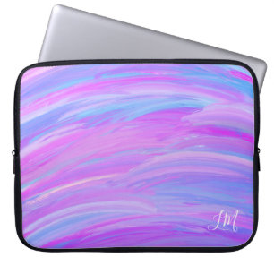 Geschilderde Kleuren Gepersonaliseerde Elektronika Laptop Sleeve