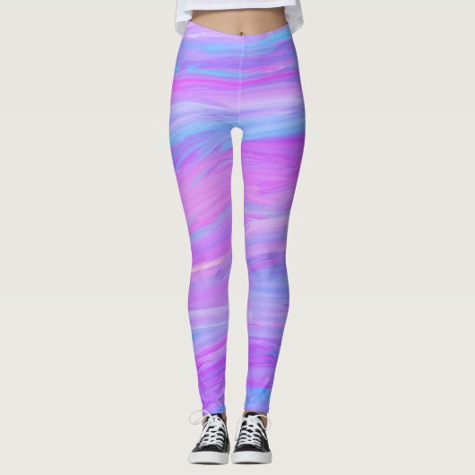 Geschilderde Kleuren Leggings (Voorkant)
