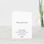 Geschilderde Kreek Kaart (Achterkant)