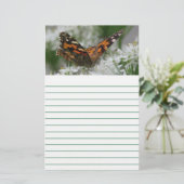 Geschilderde Lady Butterfly - gevoerd Briefpapier (Staand voorkant)