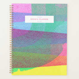 Geschilderde Lagen Spiral Bound Gepersonaliseerde  Planner