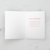 Geschilderde Liefde en Harten Jubileum Kaart (Binnen)