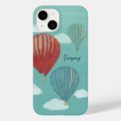 Geschilderde luchtballonnen gepersonaliseerd Case-Mate iPhone case (Achterkant)