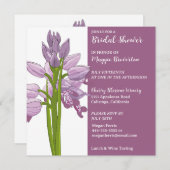 Geschilderde Orchidee Bruids Douche Uitnodiging (Voorkant / Achterkant)