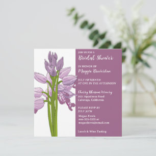 Geschilderde Orchidee Bruiloft Feest Uitnodiging