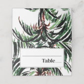 Geschilderde palmbomen Modern Beach Wedding (Buitenkant ongevouwen)