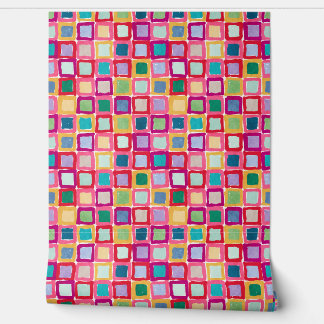 Geschilderde Patches Behang