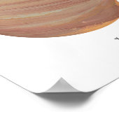 Geschilderde planeet Venus-kunstprint Poster (Hoek)