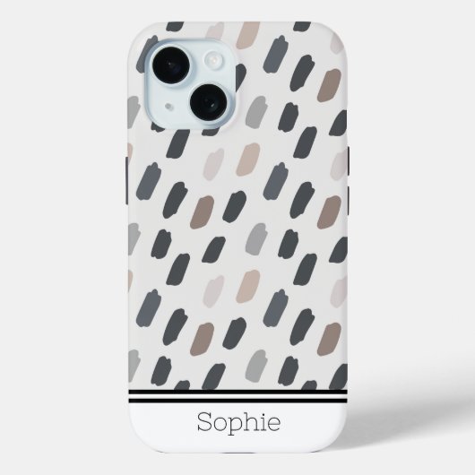 Geschilderde plussen op maat Case-Mate iPhone case (Achterkant)