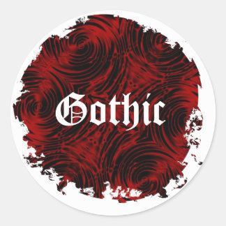 Geschilderde rode gotische Sticker