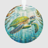 Geschilderde Schildpad Ornament (achterkant)
