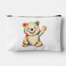 geschilderde teddybeer tas