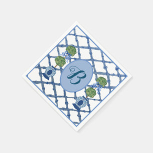 Geschilderde Topiaire Chinoiserie Gemberpotten Pot Servet