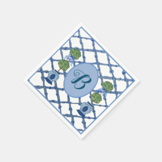 Geschilderde Topiaire Chinoiserie Gemberpotten Pot Servet