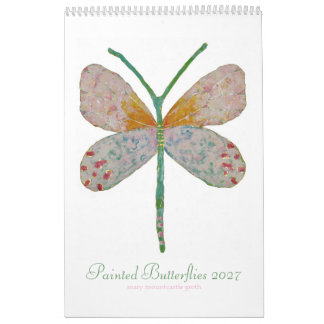 Geschilderde Vlinders 2027 Kalender