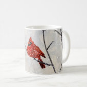 Geschilderde waterverf kardinale Mok (Voorkant rechts)