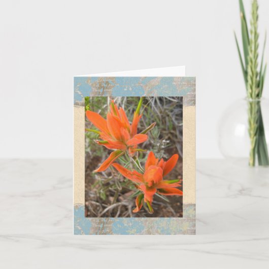 Geschilderde Woestijn notecard Kaart (Voorkant)