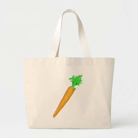 Geschilderde wortel grote tote bag (Voorkant)