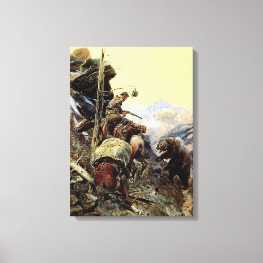 Geschillenprocedure door Charles M. Russell Canvas Afdruk (Voorkant)