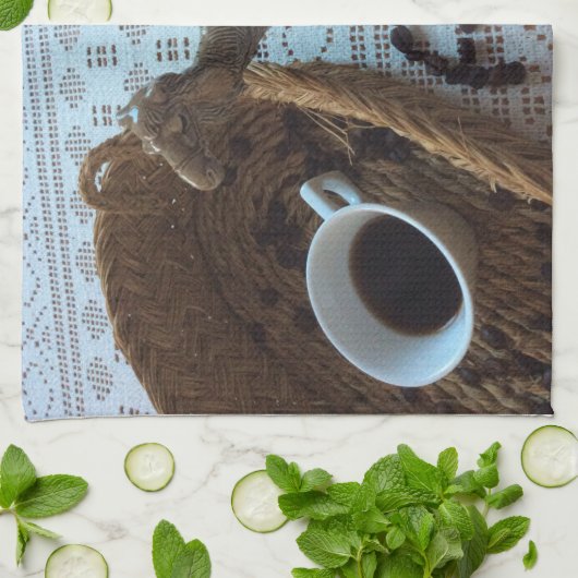 Geschirrtuch Kaffee Liebhaber Coffee Lovers Bistro Theedoek (Gevouwen)