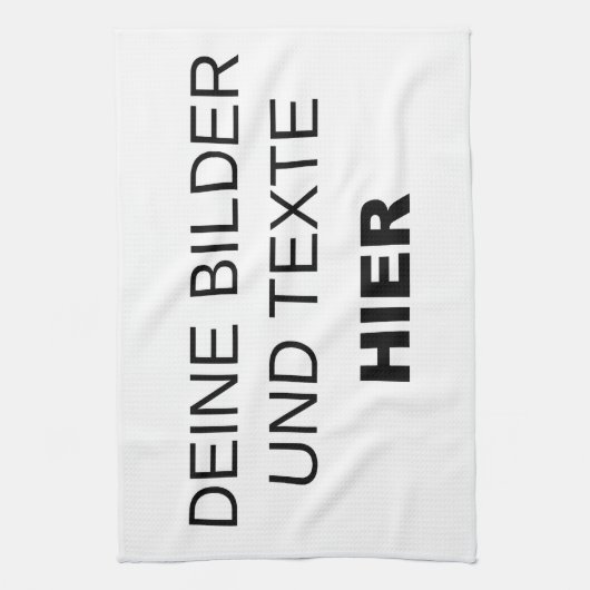 Geschirrtuch komplett selbst gestalten theedoek (Verticaal)