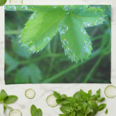 Geschirrtuch Wassertropfen auf Blatt Theedoek (Gevouwen)