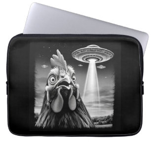 Geschokte Haan Getuigen UFO Ontvoering – Retro SC Laptop Sleeve