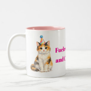 Geschonken door koffie calico kat huisdier  tweekleurige koffiemok