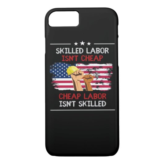 Geschoolde arbeid is geen goedkope Amerikaanse vla Case-Mate iPhone Case (Achterkant)