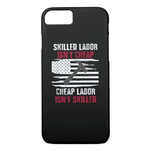 Geschoolde arbeidskrachten zijn geen goedkope Mann Case-Mate iPhone Case (Achterkant)