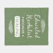 Geschoolde kruidenkenner fleece deken (Voorkant (Horizontaal))