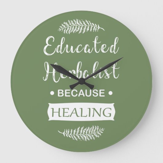 Geschoolde kruidenkenner grote klok (Voorkant)