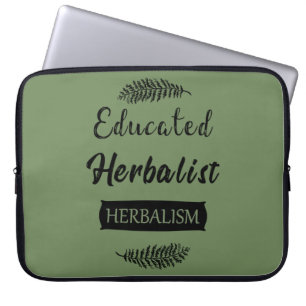 Geschoolde kruidenkenner laptop sleeve