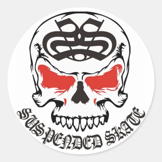 GESCHORST_SCHEDEL_STICKER RONDE STICKER (Voorkant)