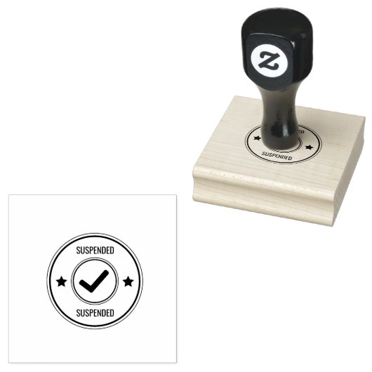Geschorste Tekst Zakelijke Opschorting Markering R Rubberstempel (Gestempeld)