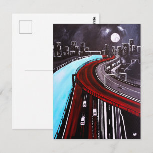 Geschorsteld boven het Blauwe Schilderij van Alfre Briefkaart