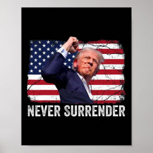 Geschoten Shirt 2024 Rally - Never Surrender 1 Poster
