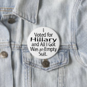 Geschrapte Hillary Supporter Ronde Button 7,6 Cm (In situ)