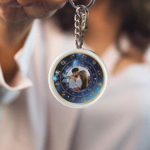 Geschreven bij de Stars Astrology Photo Sleutelhan Sleutelhanger