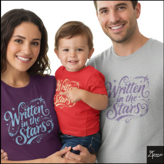 Geschreven In De Sterren Grunge Schrift T-shirt