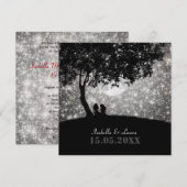 Geschreven in de uitnodiging voor het huwelijk van (Voorkant / Achterkant)