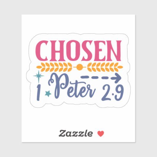 Geschreven op een gestileerde manier sticker (Vel)