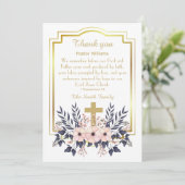 Geschrift Dank u Pastor Waardering Kaart (Staand voorkant)