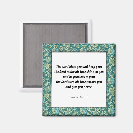 Geschrift vers nummers 6:24-26 magneet (Voorkant / Achterkant)