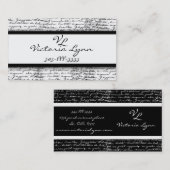 geschrift visitekaartje (Voorkant / Achterkant)