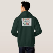 "Geschud, niet geroerd." Hoodie (Achterkant volledig)